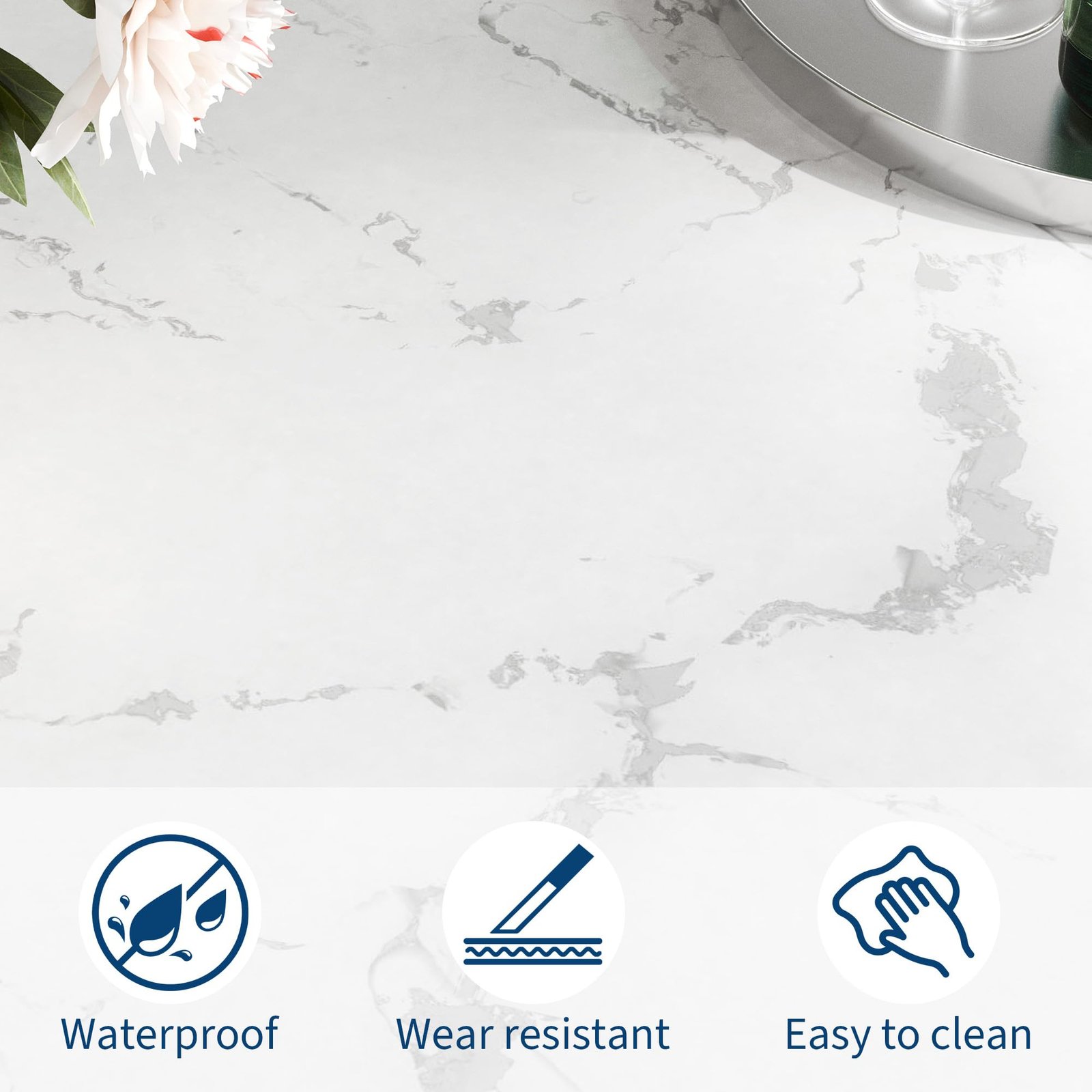 71 Inch Industrial Dining Table, Large Rectangle Kitchen Table with Metal Legs, Round Corners, Wooden Conference Tables Writing Desk for Dining Room, Living Room, Retro Brown - Image 6