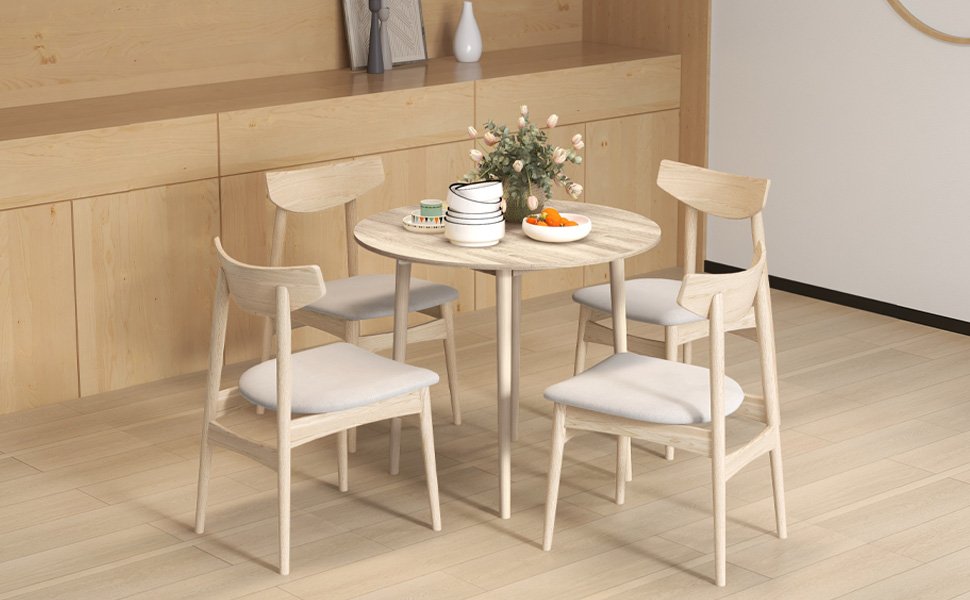 Folding Dining Table Leaf Table Round Foldable Table kitchen table 