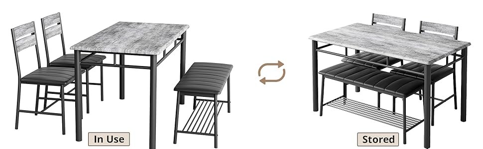 small dining table set for 4