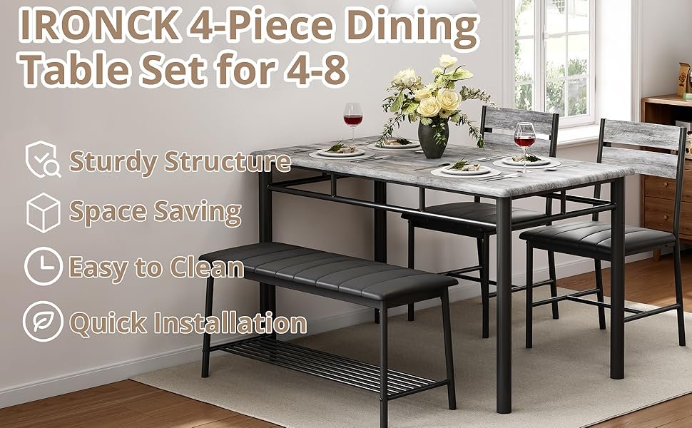 dining table set for 4